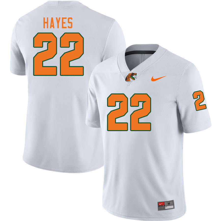 Florida A&M Rattlers #22 Bob Hayes College Football Jerseys,Uniforms-White